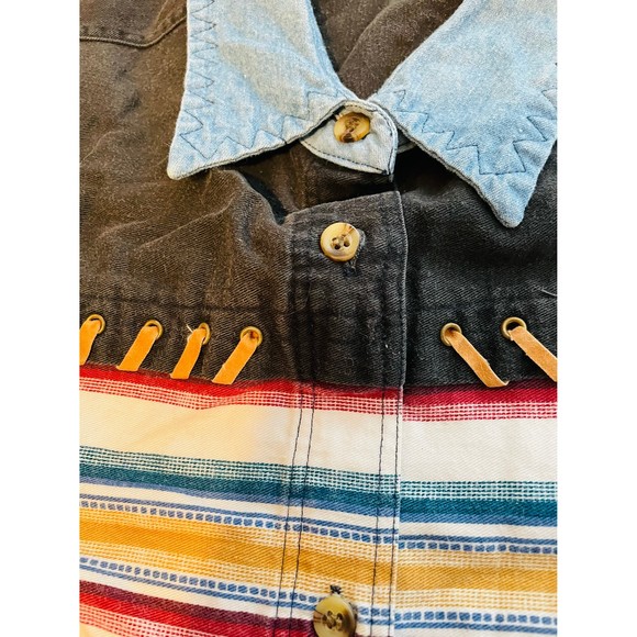 Vintage Kikomo Southwestern Style Shirt size 20W - Picture 3 of 5
